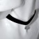 Choker "Strazinka" circle circle, white color in silver, 33 cm