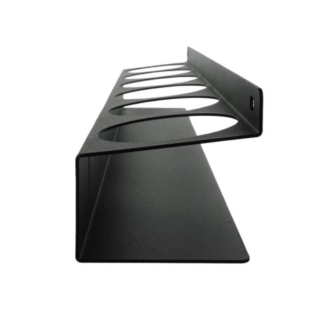 Ban holder, wall -mounted, with hooks, black-5