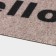 Mat with a moisture -fingering shallow without a trim of a shares OH, HELLO, 40 × 60 cm, beige color