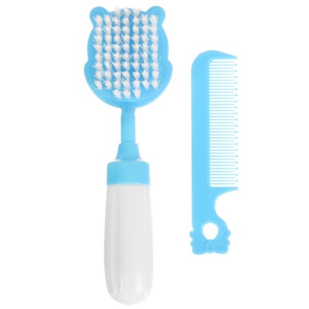 A set of combing a rattle “Hippo”, 2 subjects: comb with cloves + brush-1