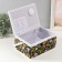 Casket for needlework "Forest branches on black" 19x26x14.5 cm