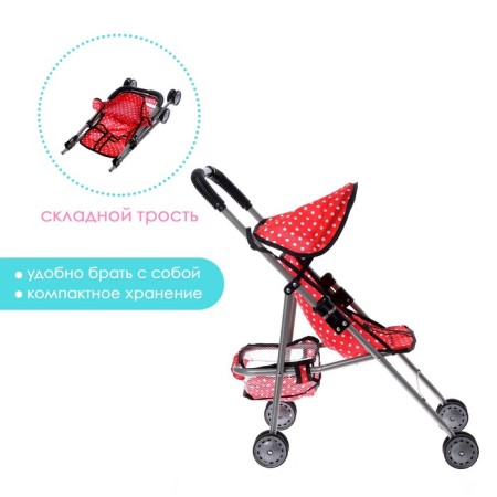 Stroller for dolls, summer, metal frame-1
