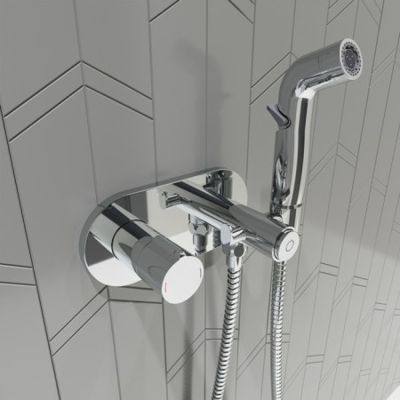 Mixer for IDDIS Axes Axesbrbi08, with a hygienic shower, built -in, chrome-1