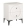 Valencia bedside table 13.291, 492x384x640, white shagrin MDF