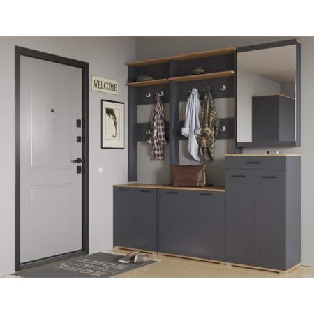 Hanger 600 Athena, 600x220x1396, oak craft gold/Anthracite-1