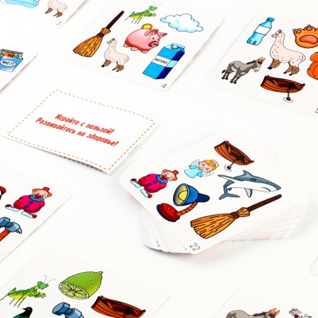 Set of cards "Logo-random. Sound L "-4