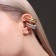 Earrings "Kaffa" set 2 pcs, vibration, color silver-gold