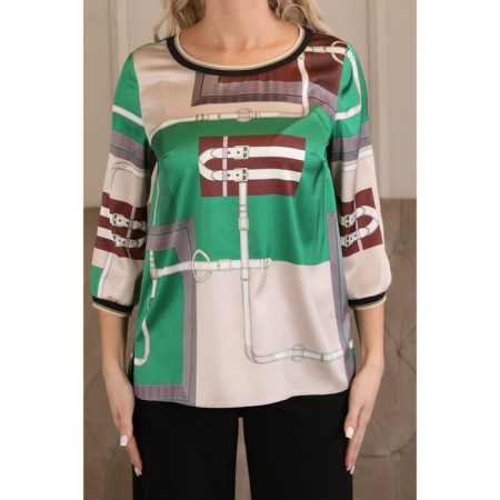 Female jumper, size 44, green color-2