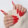 SolorFul overhead nails, 100 pcs, a ballerinal shape, in a container, multi -colored