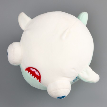 Soft toy "Shark" with big eyes, 19 cm, turquoise color-6