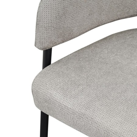 Wendy armchair, 640 × 685 × 740 mm, textured Shenill, color gray color-12