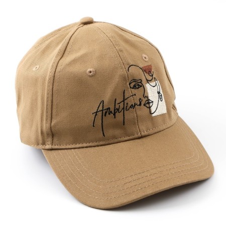Women's cap ambitious, beige color, rr 56-1