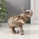 Souvenir Polystone "Seven Elephants in Popons with a magnificent flower" H-10; 9; 8; 7; 6; 5; 4 cm