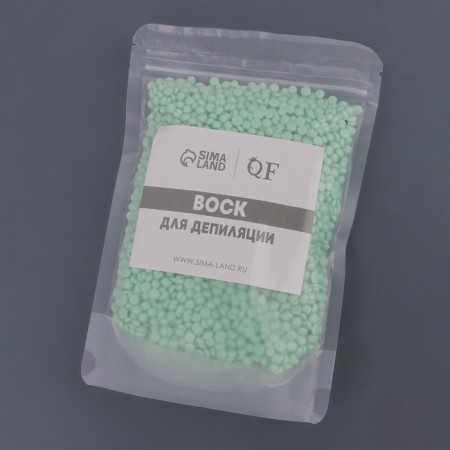 Wax for depilation, film, in granules, 300 gr, green color-8