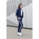 Female ishomine is a suit, size 50, dark blue color