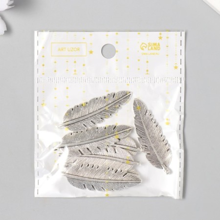 Decor metal "Peryshko" 4.5x1.5 cm-5