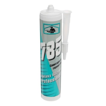 Sealant Mastersil 785, silicone, sanitary, colorless, 310 ml