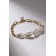 Baroque Baroque Bracelet Clock, white color in gold, l = 18 cm