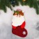 Santa Claus with a berry of 11x26 cm, white-red