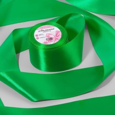 Satin tape, 75 mm, 23 ± 1 m, green color No. 26