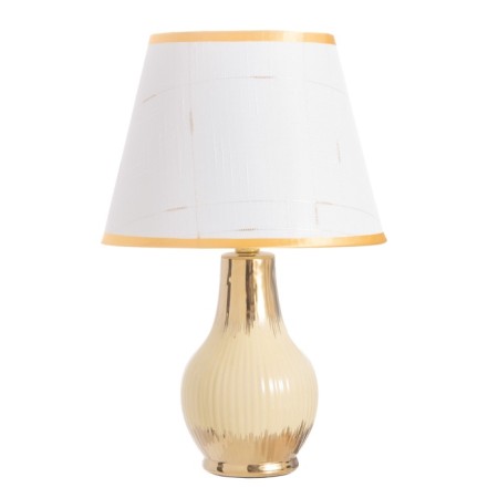 Table lamp "Alba" 1x40W E14 beige/gold 24x24x40cm-8