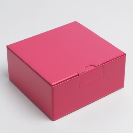 Gift folding box, packaging, Fuchsia, 15 x 15 x 7 cm-1