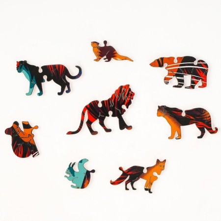 Puzzles wooden figured "Leo", 148 elements-9