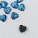 Coboson "Heart" dark blue 1 cm