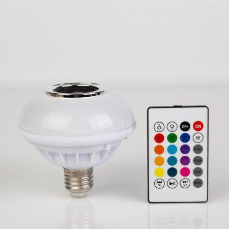 Light device "Light plate" 10 cm, E27, speaker, remote control, glow RGBW-1