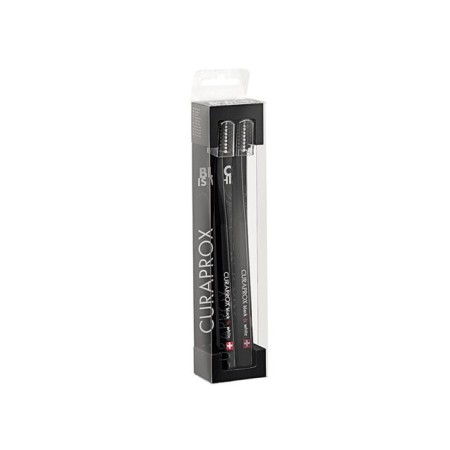 A set of Curaprox CS5460 IS Black toothbrushes, 2 pcs. In the set