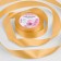 Satin ribbon, 25 mm × 23 ± 1 m, ocher color No. 114