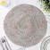 Serving napkin on the table "Serpentine", D = 38 cm, color gray color