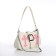 Youth bag with a zipper, white color