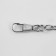 A chain for a bag, with carbines, iron, 5 × 7 mm, 120 cm, silver color