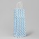 Gift package for a bottle, packaging, "geometry", white craft, 13 x 36 x 10 cm