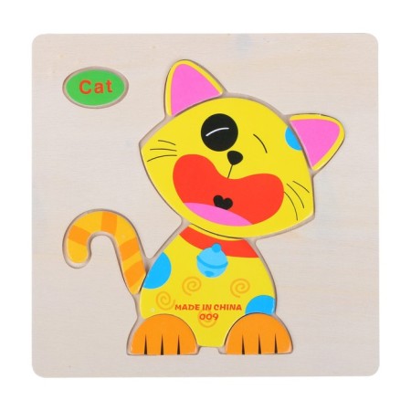 Children's wooden frames-lodges “Animals, insects” 15 × 15 × 0.5 cm, mix-15