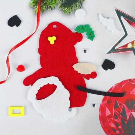 Set for creativity - create a Christmas tree decoration from the felt "Santa Claus"-1