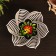 Sukharnitsa "Berries", six -pointed, d = 20 cm