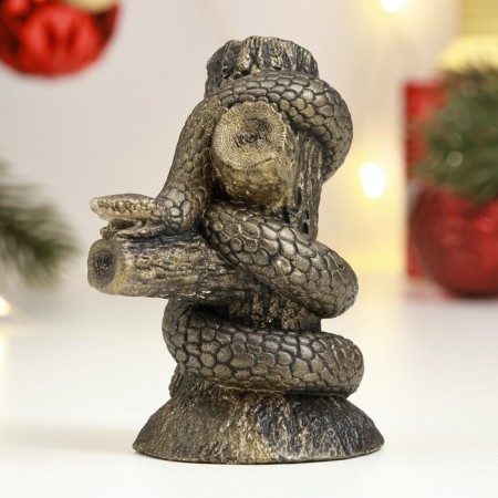 Figure "Snake on a tree" Brass, 10x8cm