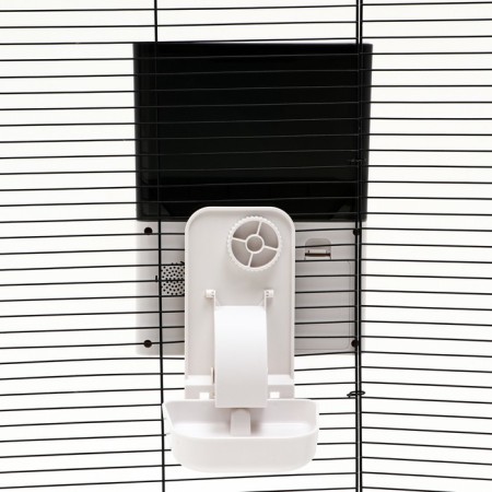Smart auto feeder for animals, with an mount on a cage, with a voice recording function-2
