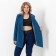 Women's jacket Minaku: classic color sea wave, river 52