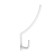 Hook furniture tundra TKT001, three -rod, white