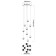 Chandelier "Capelia", size 50x295x50 cm, 54W 9xled IP 20