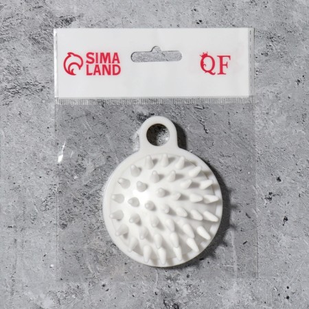 Brush - head washing massage, 8.5 × 6.8 × 3.6 cm, white color-5