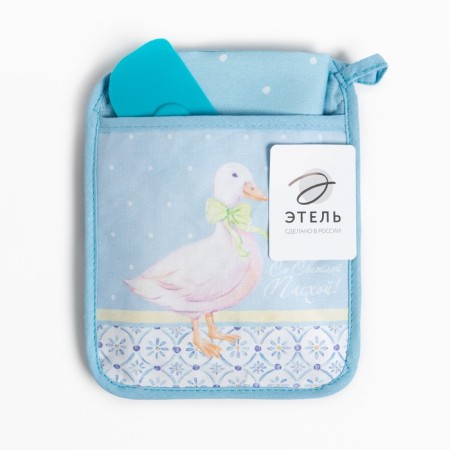 Gift set "with a light Easter" seize-carman, a towel 40x73, 100% cotton, silicone blade-8