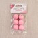 A set of stitches for knitting needles "Block", d = 2 cm, 6 pcs, pink color