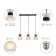 Overnight lamp Rivoli Alma 3he27, 60 watts