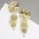 Earrings hanging "flower" catlaya, color gold, 10cm