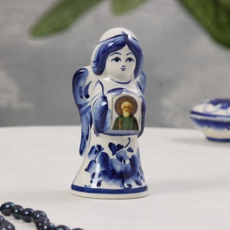 Souvenir "Angel with an icon", Gzhel, 12.5x5.5 cm, mix-13
