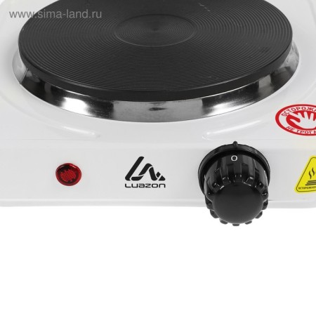 Electric tile Luazon LHP-002, 1 burner, 1000 W, heater disk, white-4